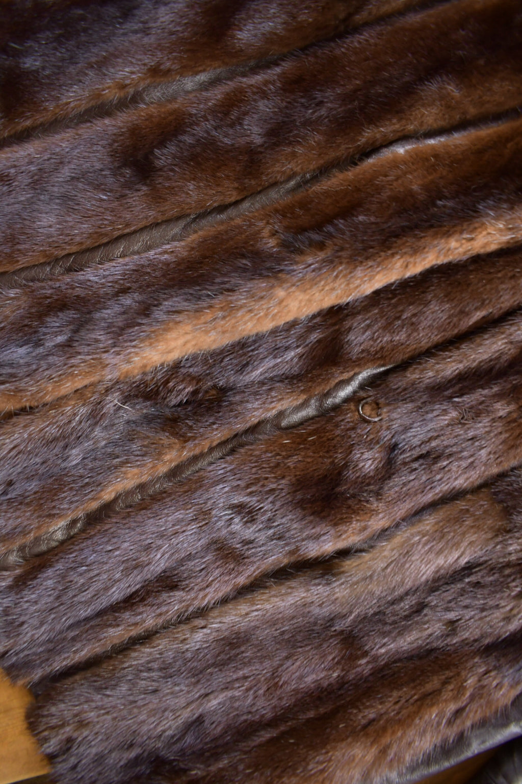 Vintage 1970s Brown Mink Fur Coat