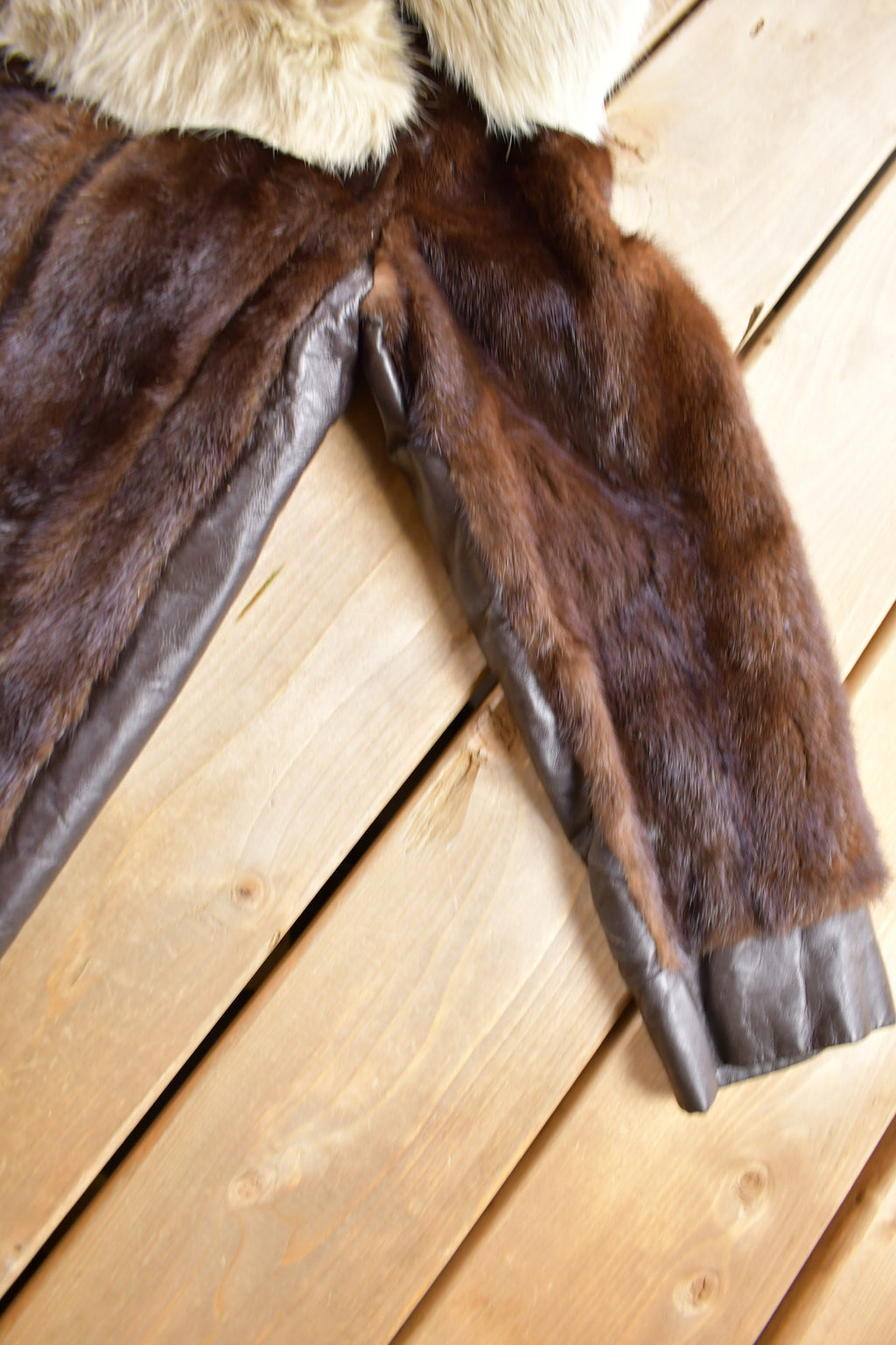 Vintage 1970s Brown Mink Fur Coat