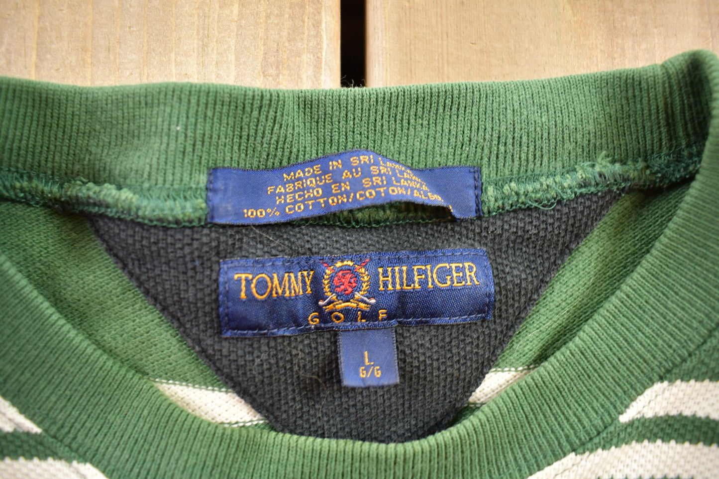 Vintage 1990s Tommy Hilfiger Golf Knitted Sweater / Vintage 90s Crewneck / Pattern Sweater / Outdoor / Pullover Sweatshirt/ 90s Tommy