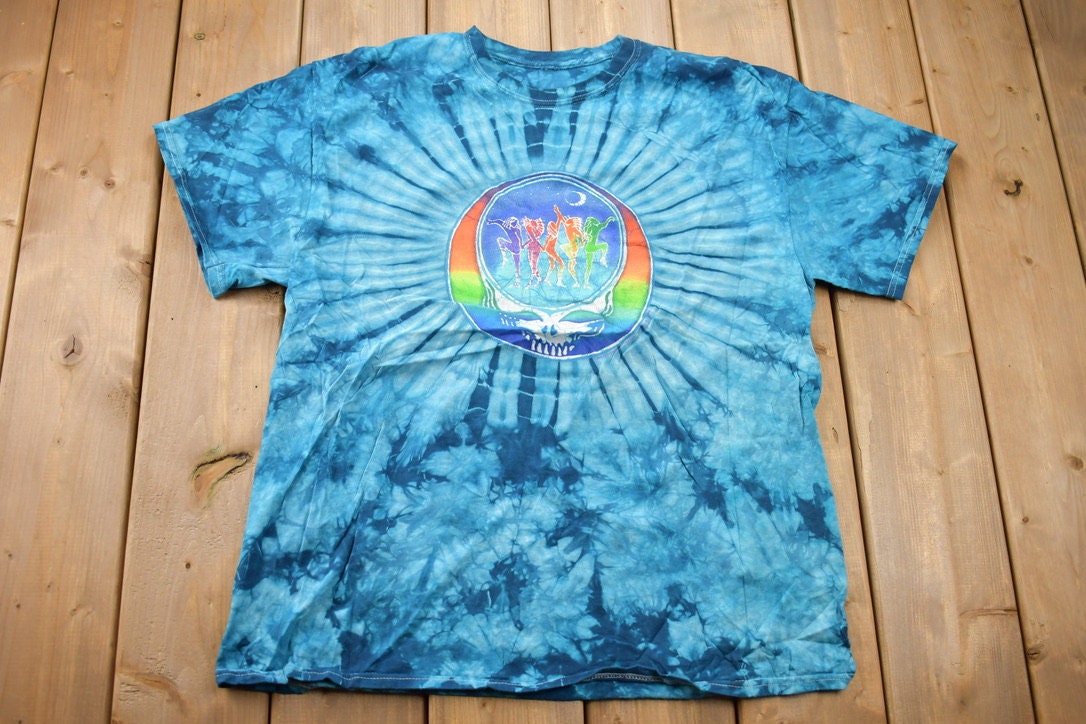 Vintage 1996 Grateful Dead Tie Dye Skull Dancing Ladies T-shirt / Vintage Band Tee / Tie Dye / Jerry Garcia / Made In USA / Dead Head