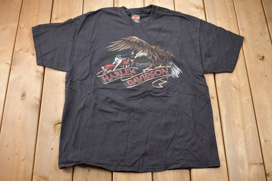 VIntage 2001 Deans Harley Davidson Pennsylvania Graphic T Shirt / Y2K Harley Davidson / Faded Vintage T Shirt / Vintage Distressing