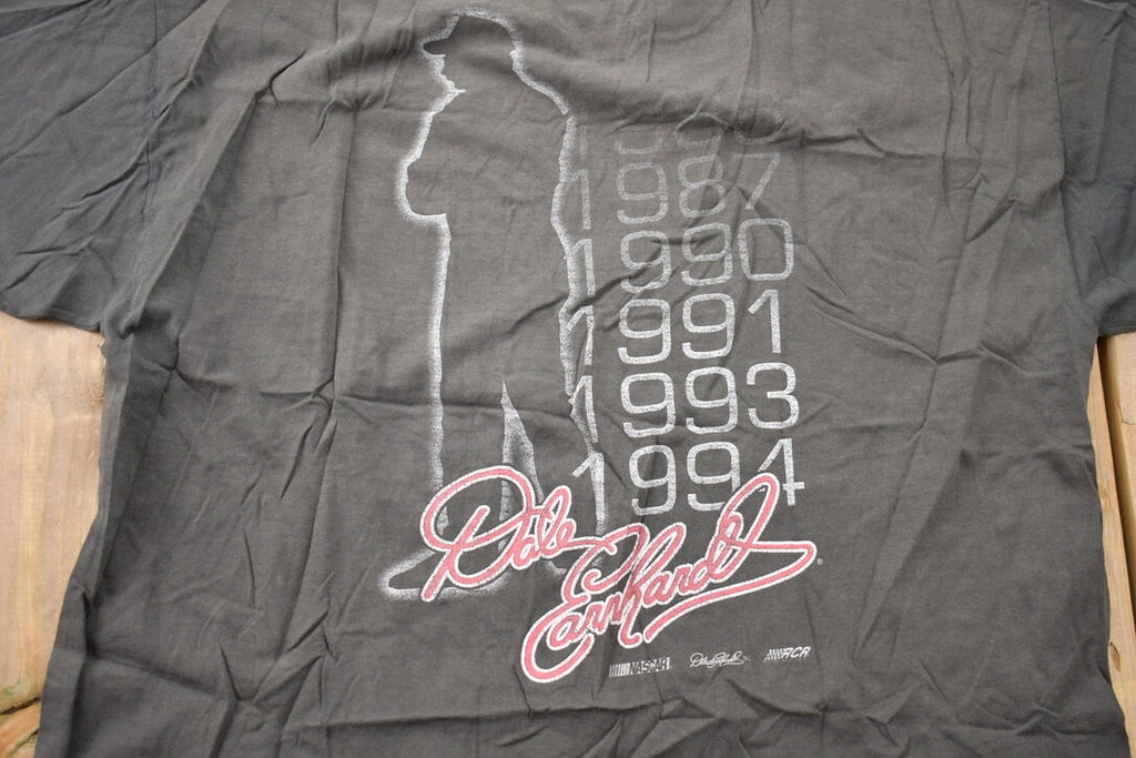 Vintage 1990s Dale Earnhardt NASCAR Signature T-Shirt