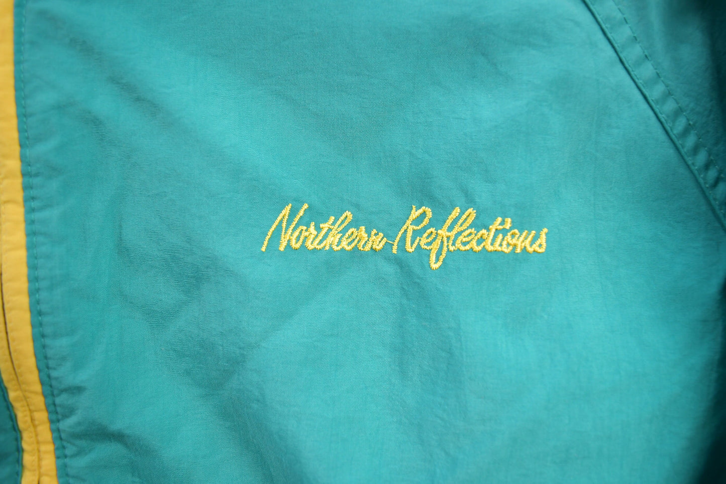 Vintage 1990s Northern Reflections Teal Ski Jacket / Ski Jacket / Canadian Jacket / Vintage Windbreaker / Insulated / Winterized