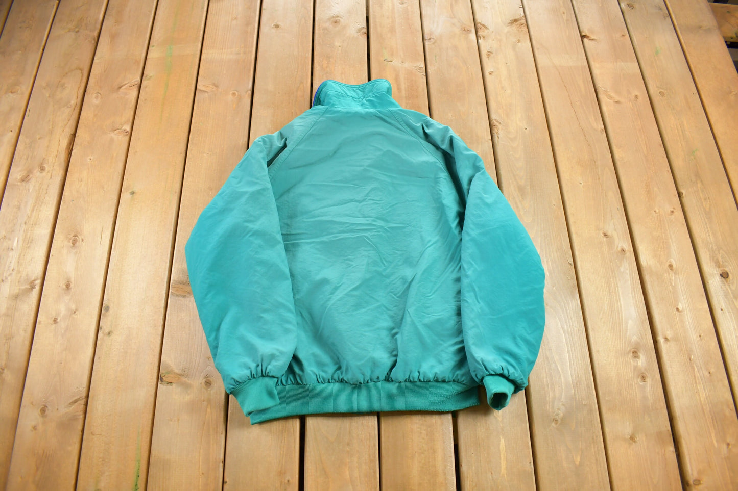 Vintage 1990s Northern Reflections Teal Ski Jacket / Ski Jacket / Canadian Jacket / Vintage Windbreaker / Insulated / Winterized