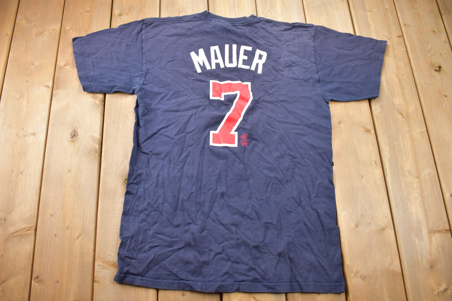 Vintage 2000s Minnesota Twins Joe Mauer 7 MLB Graphic T-Shirt  / MLB Baseball / 2000s Streetwear / Sportswear