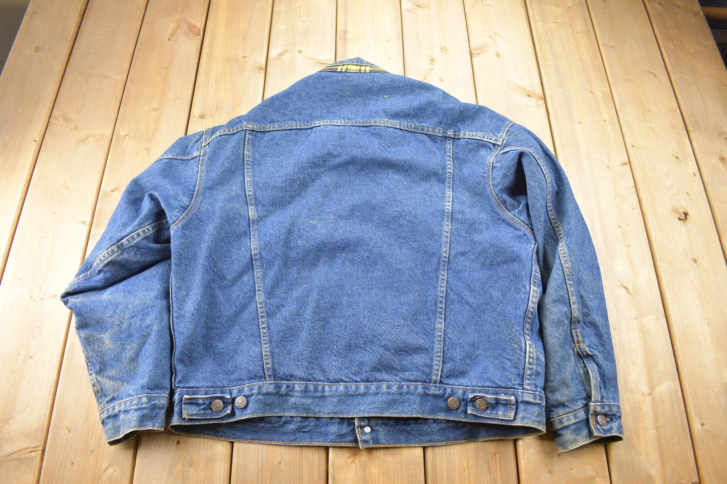 Vintage 1990s Levi's Blanket Lined Jean Jacket / Vintage Denim / Streetwear / Size XL / Made In USA / Levi's denim