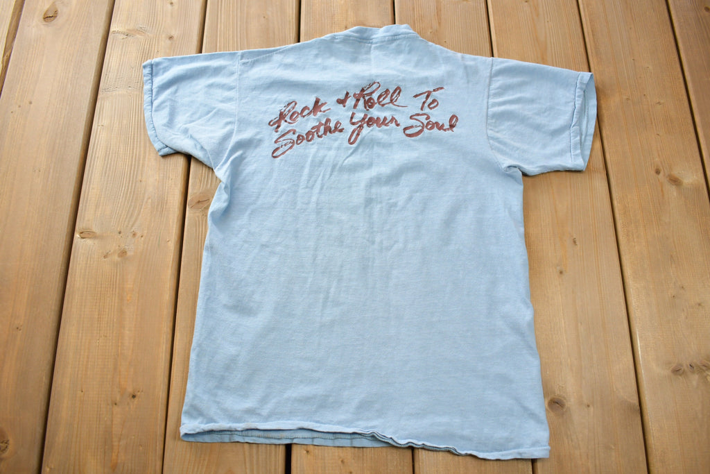 Vintage 1980s Clarence Clemons Rescue Rock N Roll Graphic T-Shirt