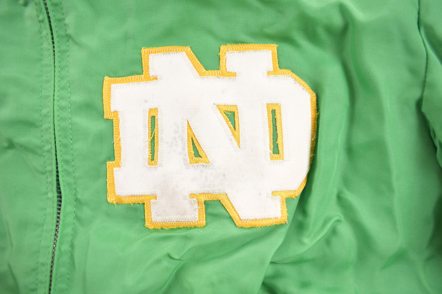 Vintage 1970s University of Notre Dame Fighting Irish Jacket / Embroidered / Varsity Jacket / Sportswear / Americana