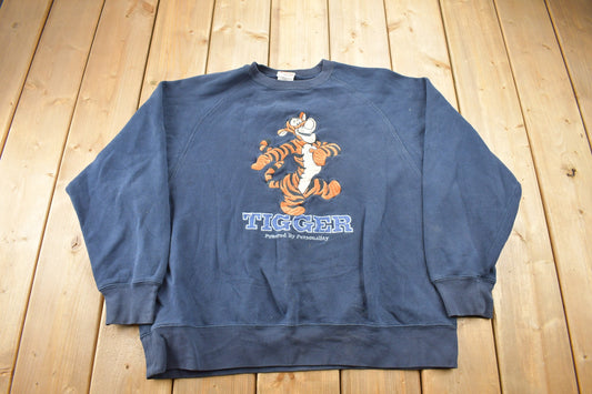 Vintage 1990s Tigger Winnie The Pooh Disney Crewneck / Vintage Sweatshirt / Vintage Disney / Embroidered