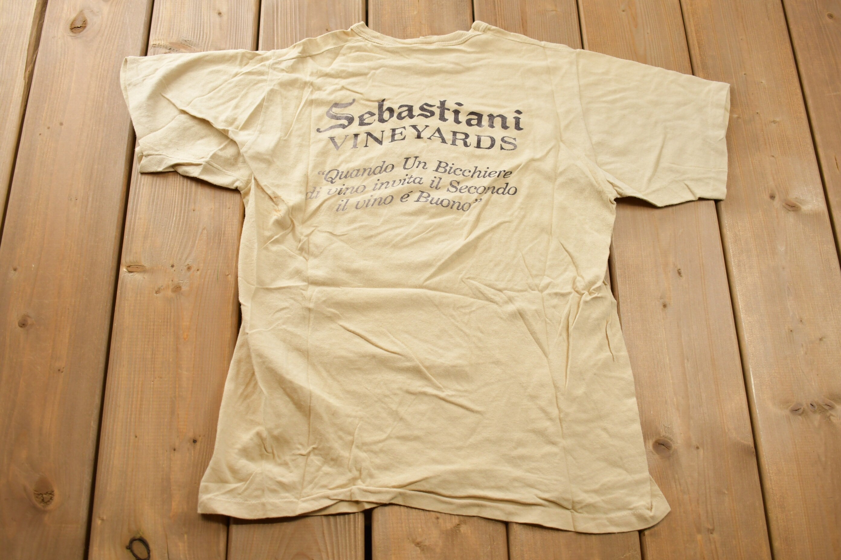 Vintage 1980s Italian American Association Louisville Graphic T-Shirt