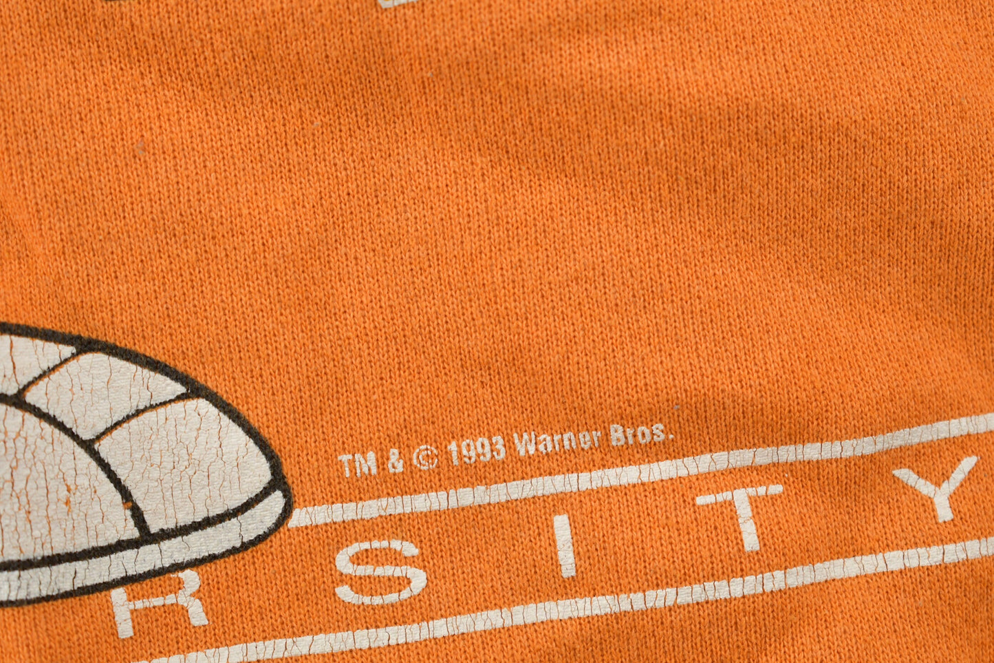 Vintage 1993 University Of Tennessee Marvin Martian Collegiate Crewneck / Made in USA / Looney Tunes / Sportswear / Americana