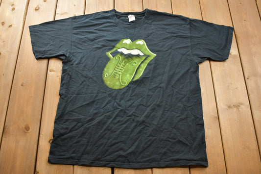 Vintage 2003 Rolling Stones Asia Tour Graphic T-Shirt / Y2K Band Tee / Bristle Tongue /