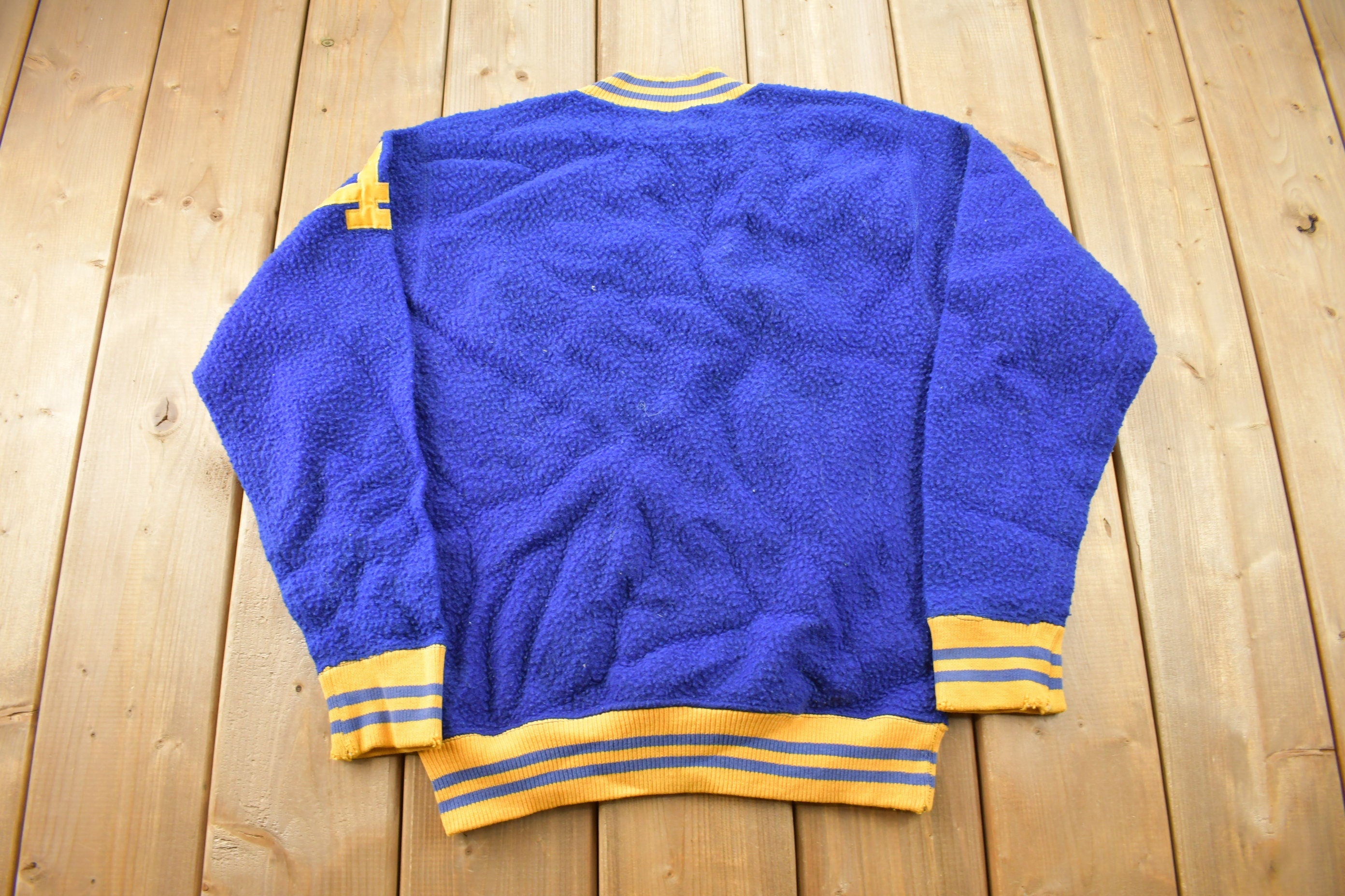 Vintage 1950s Champion Fleece Mock Neck Sweatshirt