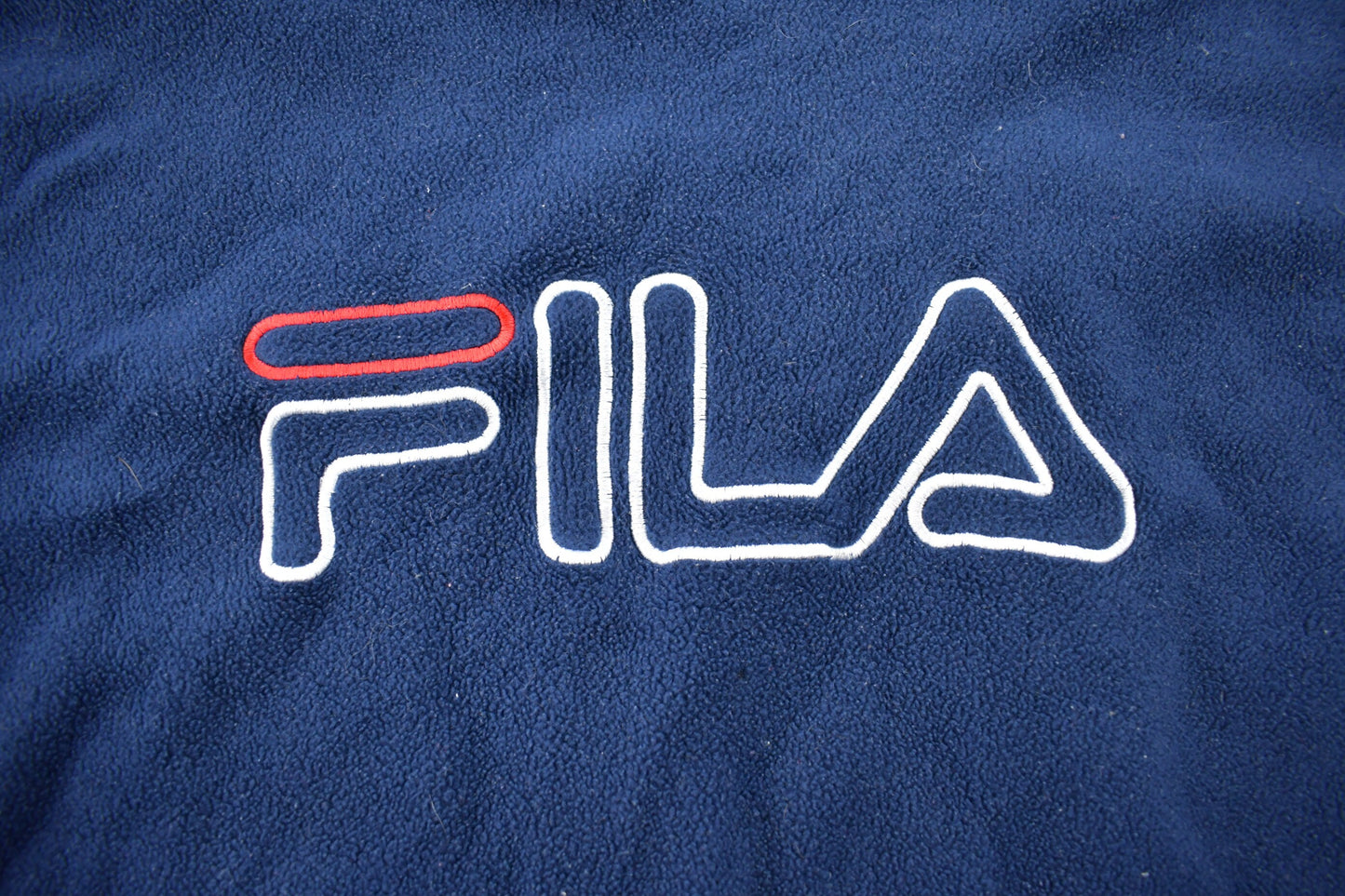 Vintage 1990s Fila Fleece Crewneck Sweatshirt / 90s Crewneck / Streetwear / Embroidered