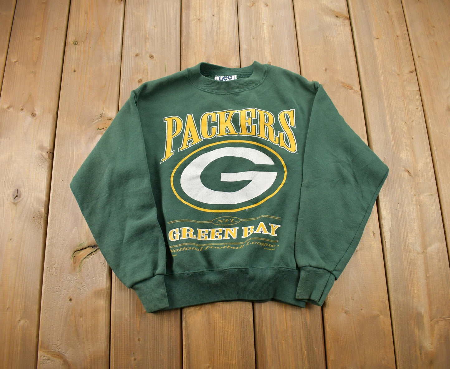 Vintage 1990s NFL Green Bay Packers Crewneck Sweatshirt / Made In USA / Lee Sport / Football / Sportswear / Americana / Kids