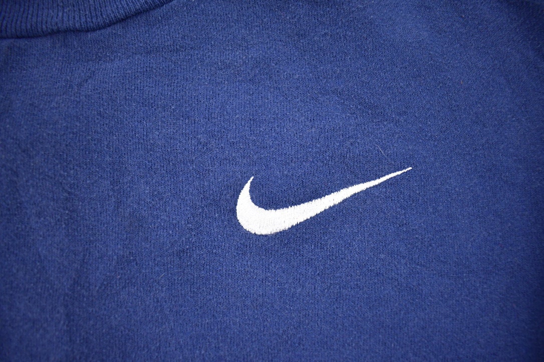 Vintage 1990s Nike Embroidered Mini Swoosh Crewneck Sweatshirt