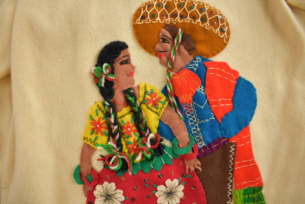 Vintage 1950s La Mexicana Mexican Embroidered Jacket