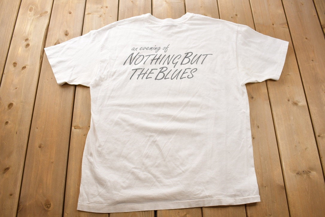 Vintage 1994 Eric Clapton An Evening of Nothing But the Blues Band T-shirt / Band Tee / Single Stitch / Made in USA / Music Promo / Premium