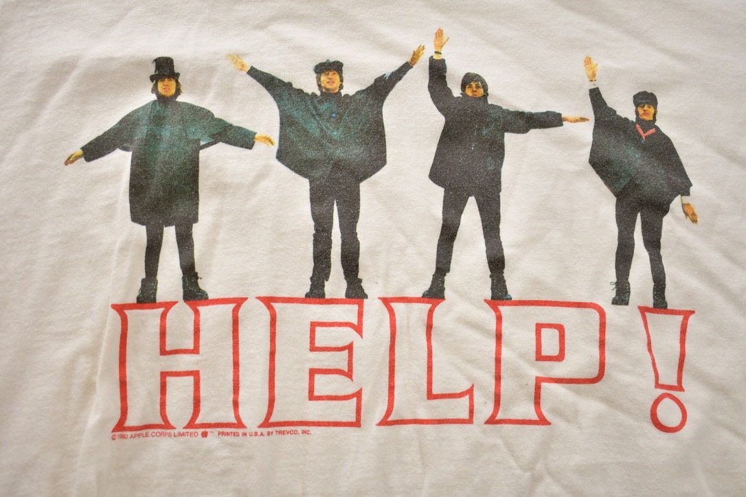 Vintage 1990 The Beatles Help I Need Somebody Band T-shirt / Band Tee / Premium Vintage / Beatles Tee / Classic Rock