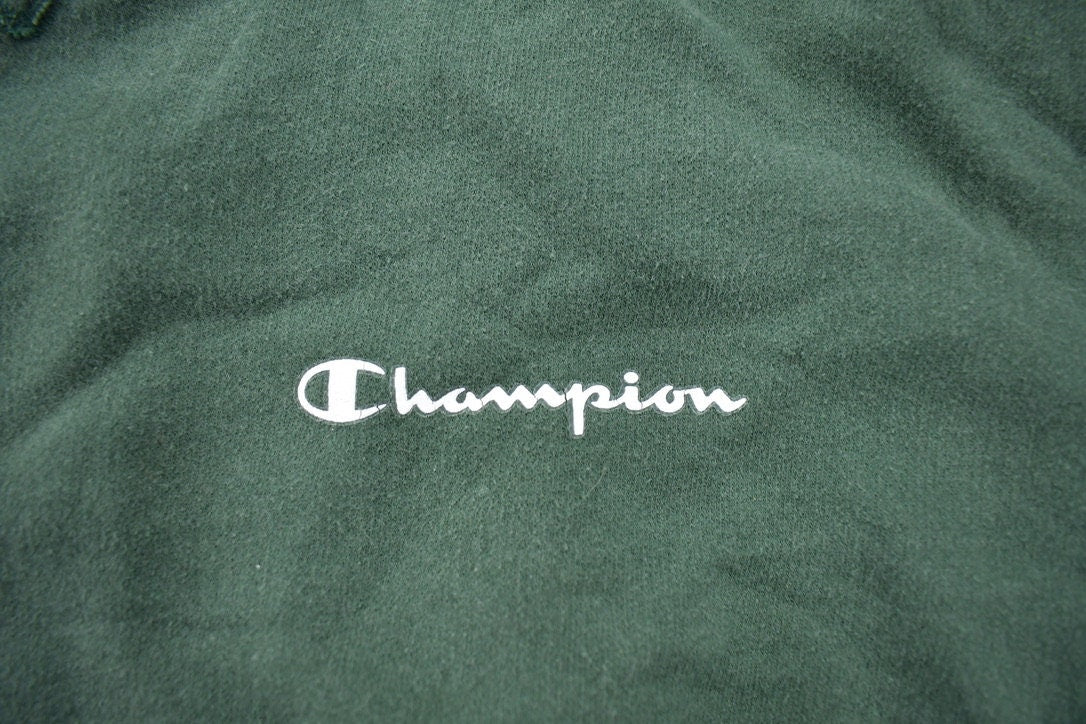 Vintage 1990s Green Champion Sweatshirt / Vintage Champion / Vintage Pullover / Streetwear / Athleisure Sportswear