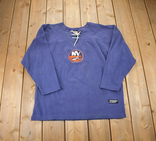 Vintage 1990s NHL New York Islanders Hockey Jersey Sweater / Sportswear / Embroidered / Athleisure / Made In Canada / Streetwear / NY