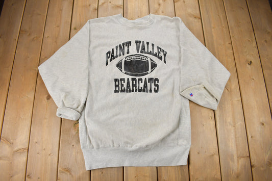 Vintage 1990s Paint Valley Bearcats Champion Reverse Weave Sweatshirt / Vintage Champion / Streetwear / Sportswear / Made IN USA