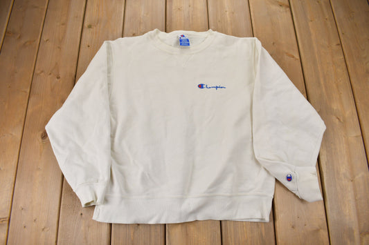 Vintage 1990s Champion Small Logo Crewneck Sweatshirt / Vintage Champion / 90s Champion / Made In USA