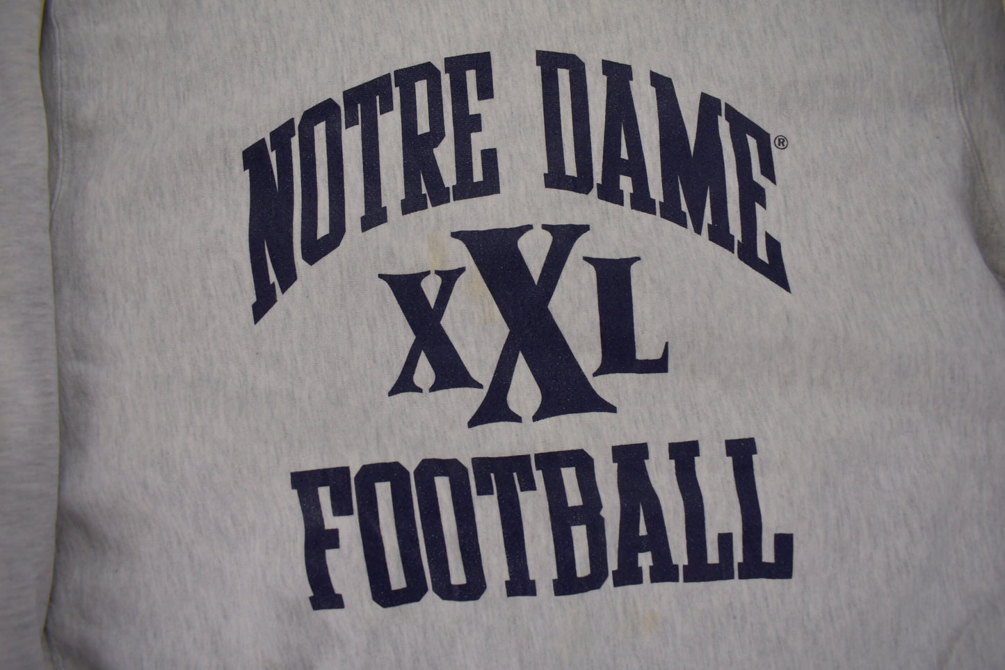 Vintage 1990s University Of Notre Dame Collegiate Crewneck / Pro Weave / NCAA Sweatshirt / Sportswear / Made In USA