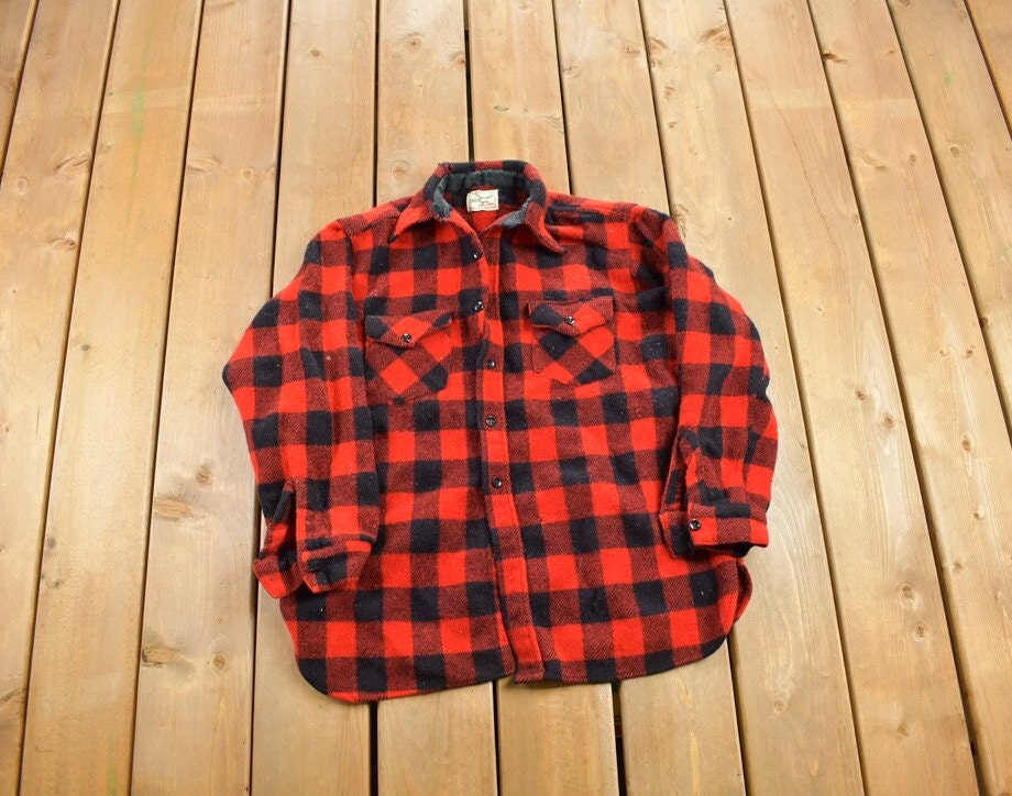 Vintage 1970s Frost Proof Buffalo Plaid Button Up Shirt