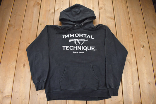 Vintage Y2K Immortal Technique Graphic Hoodie / Rap Hoodie / Vintage Sweater / Vintage Hip Hop