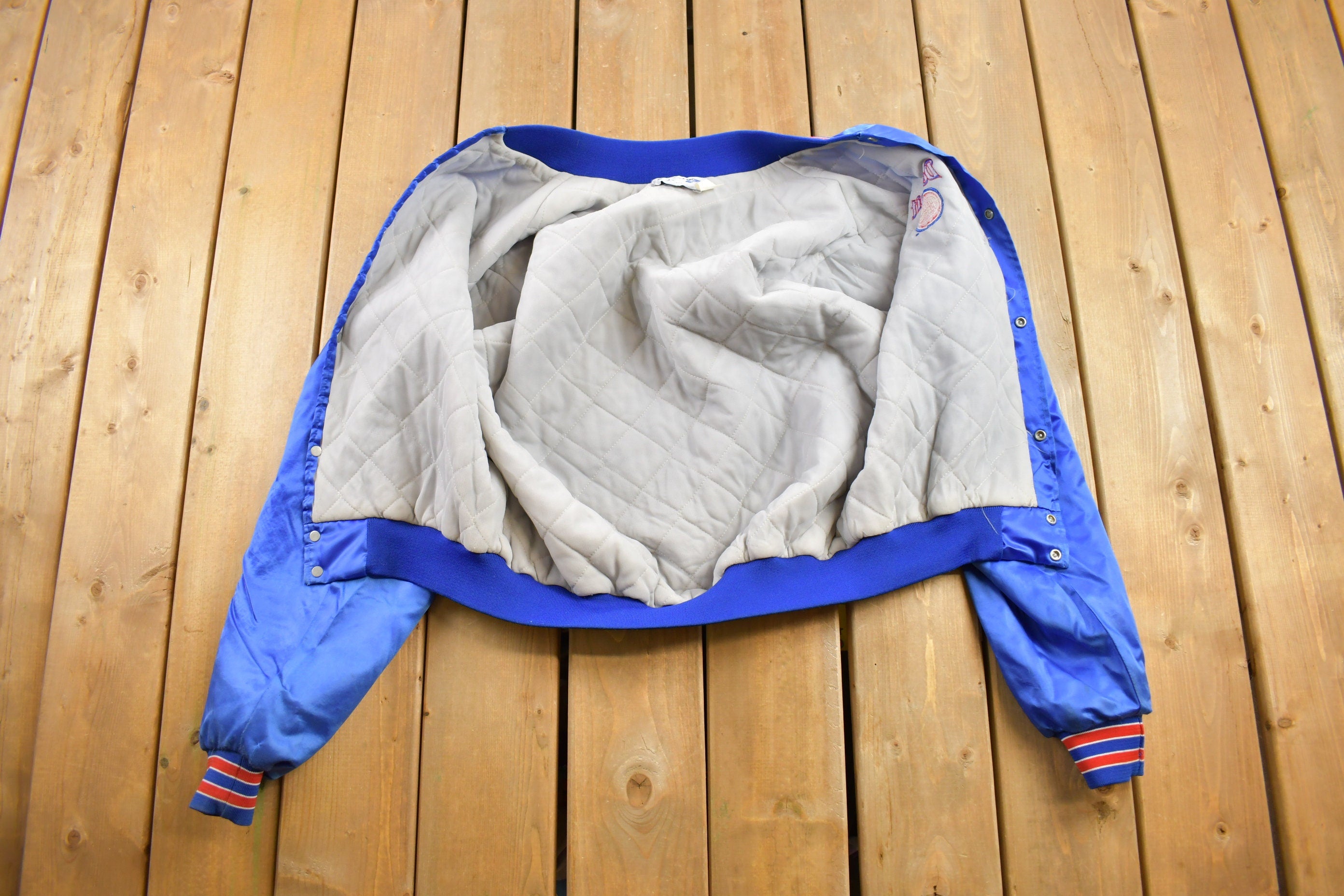 Vintage 1980s Detroit Pistons Bomber Jacket