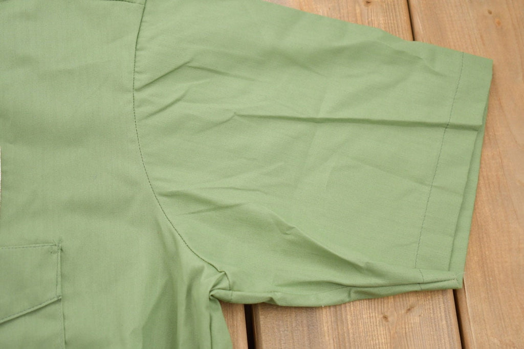 Vintage 1970s Coca Cola Embroidered Patch Button Up Shirt