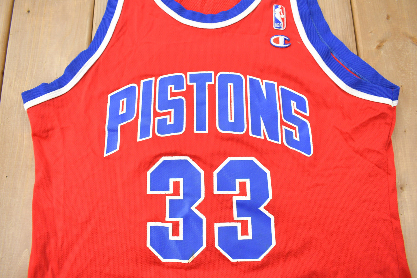 Vintage 1990s Detroit Pistons NBA Grant Hill Basketball Jersey / Champion Basketball Jersey / 90s Jersey