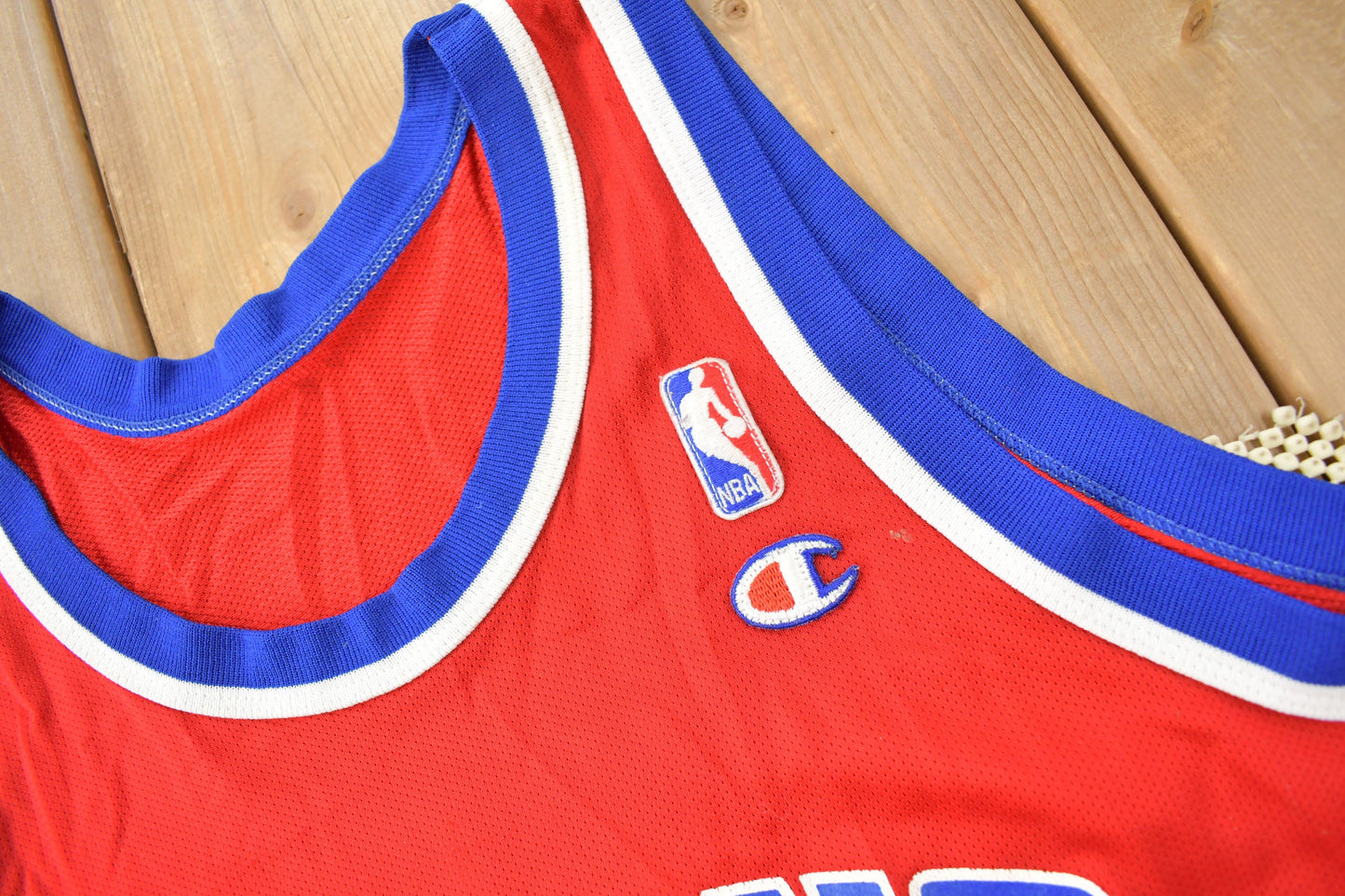 Vintage 1990s Detroit Pistons NBA Grant Hill Basketball Jersey / Champion Basketball Jersey / 90s Jersey