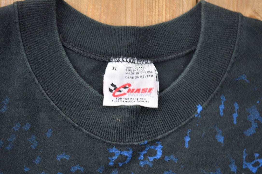 Vintage 1990s Dale Earnhardt The Man NASCAR All Over Print T-Shirt