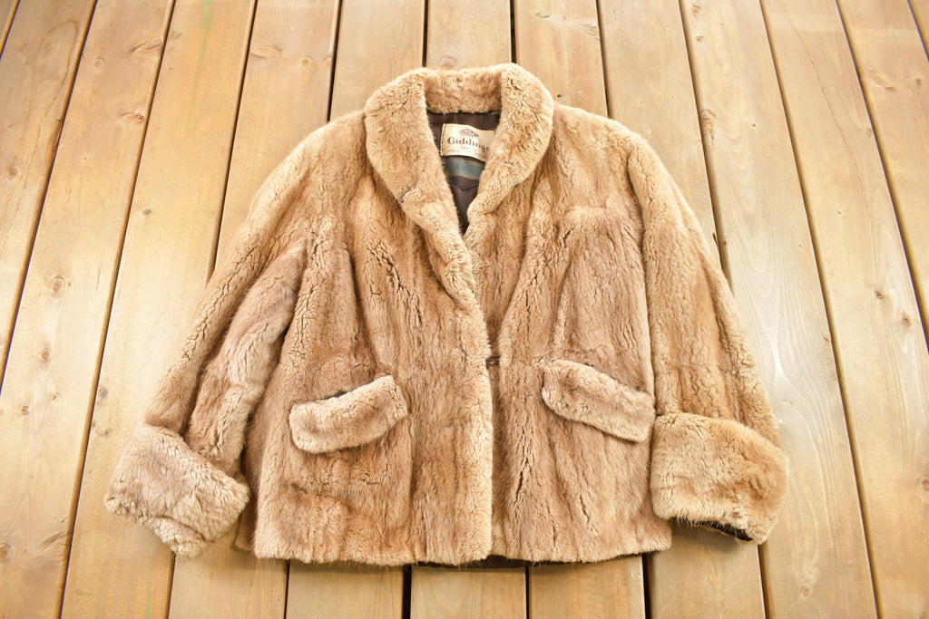 Vintage 1970s Giddings Brown Fur Coat