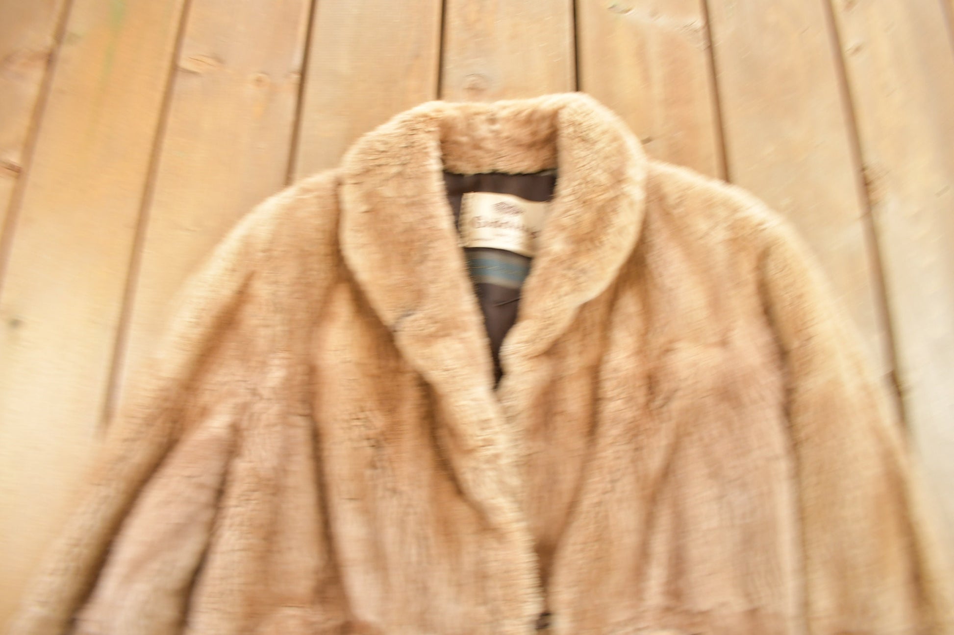 Vintage 1970s Giddings Brown Fur Coat