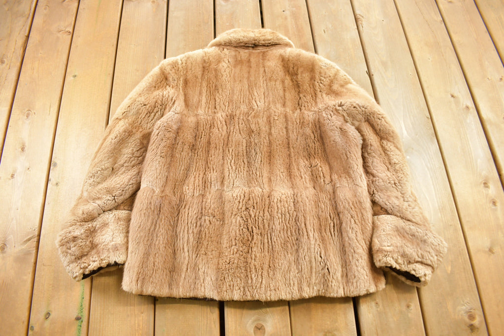 Vintage 1970s Giddings Brown Fur Coat