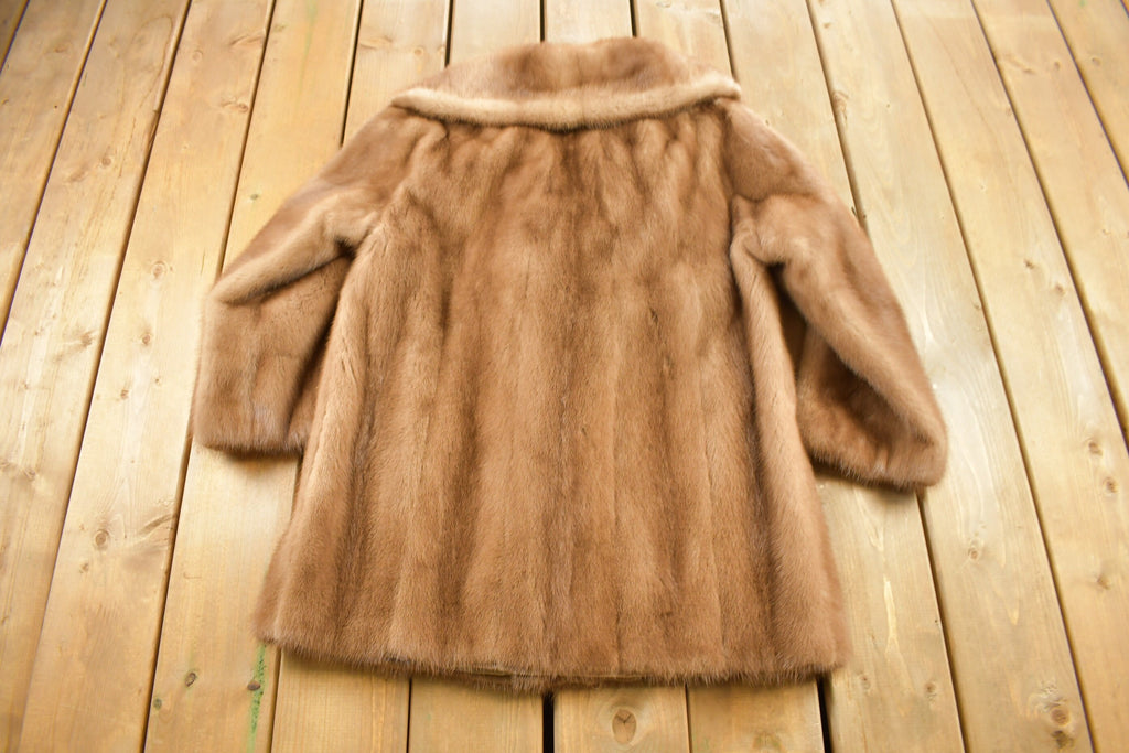 Vintage 1970s Brown Mink Fur Coat