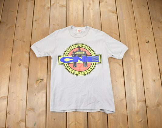 Vintage 1990s Canadian National CNE Souvenir T Shirt / Streetwear / Vacation Tee / Tourist / Single Stitch