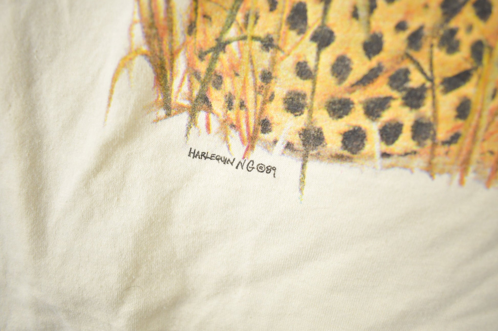 Vintage 1980s Busch Gardens Tampa Jungle Cat Theme Graphic T-Shirt