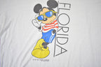 Vintage 1980s Disney Mickey Mouse Florida T-Shirt 80s Graphic Tee
