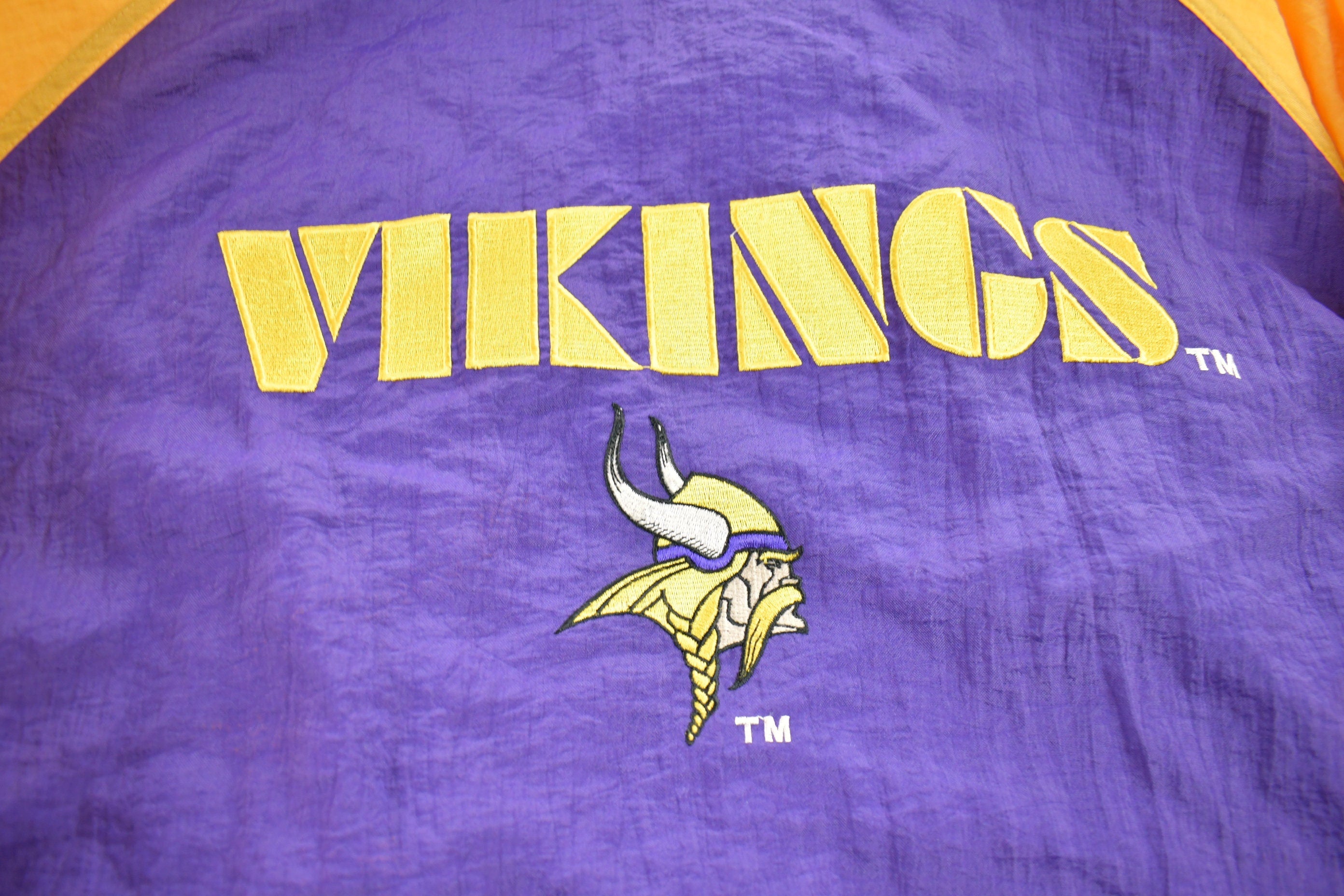 Vintage 1990s Logo 7 Minnisota Vikings NFL Zip Jacket