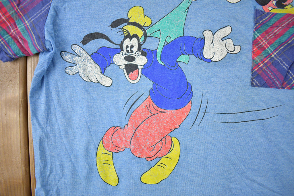 Vintage 1980s Disney Mickey Mouse Goofy Cartoon T-Shirt