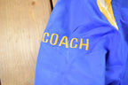 Vintage 1970s Caledonia Blue Devils Satin Bomber Jacket