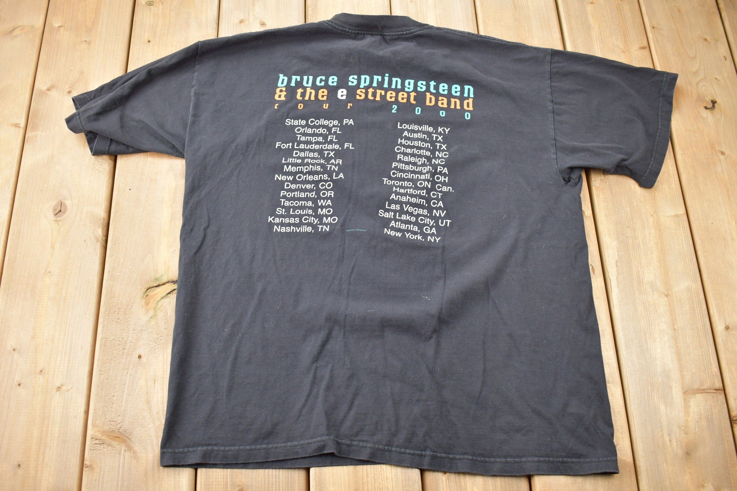 Vintage 2000 Bruce Springsteen and The E Street Band Tour T-shirt
