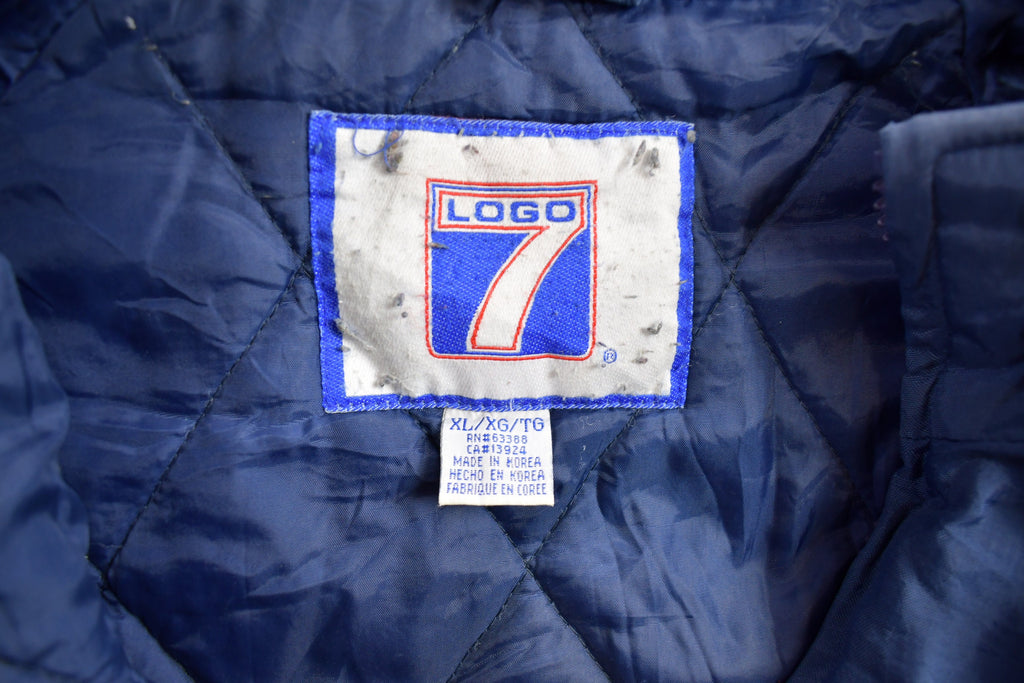 Vintage 1990s Logo 7 University Of Notre Dame Fighting Irish Windbreaker Jacket