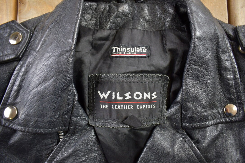 Vintage 1990s Leather Biker Jacket