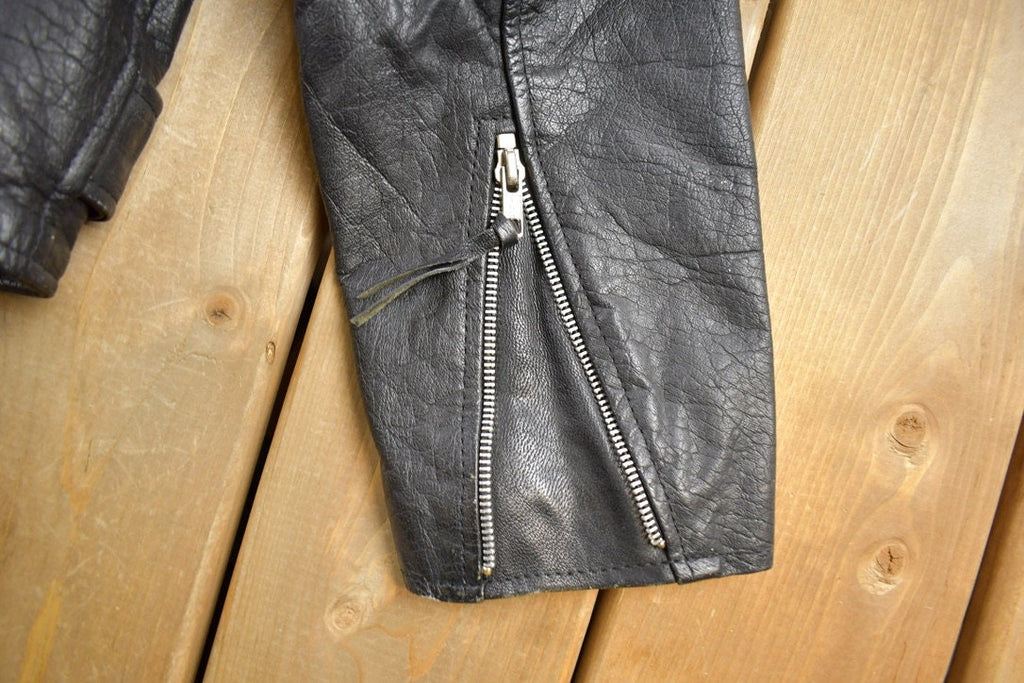 Vintage 1990s Leather Biker Jacket