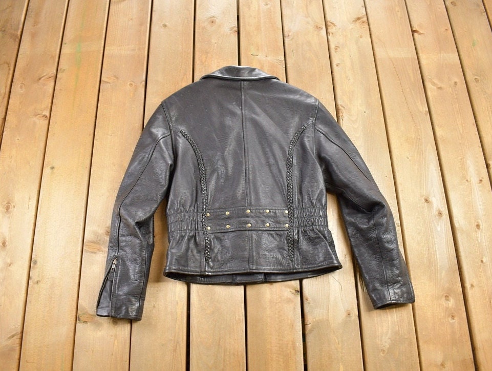 Vintage 1990s Leather Biker Jacket